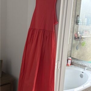 Old Navy One Shoulder Coral Dress
